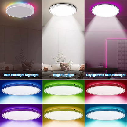 RGB Backlight LED Flush Ceiling Light