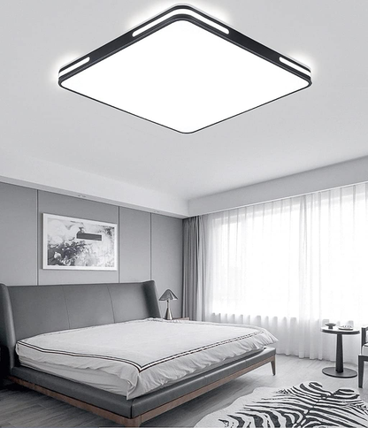 36W Dimmable LED Ceiling Light. 50CM Modern Square LED Ceiling Lamp with Switch Control. 3 Color Temperature Adjustments. Ceiling Lighting Fixture for Bedrooms