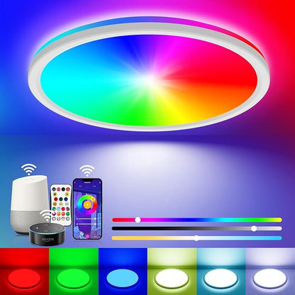 30CM LED Ceiling Light with Remote & RGB Backlight