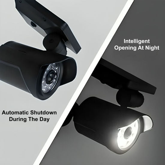 Outdoor Solar Motion Sensor Security Light – Waterproof LED Spotlight with 25ft Detection Range