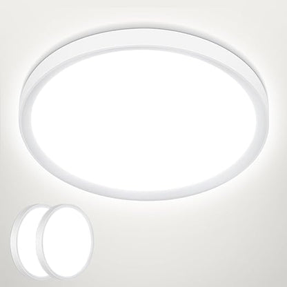 24W LED Ceiling Light. 5000K Daylight. IP44. 2200LM Ø28.5cm Flush Mount