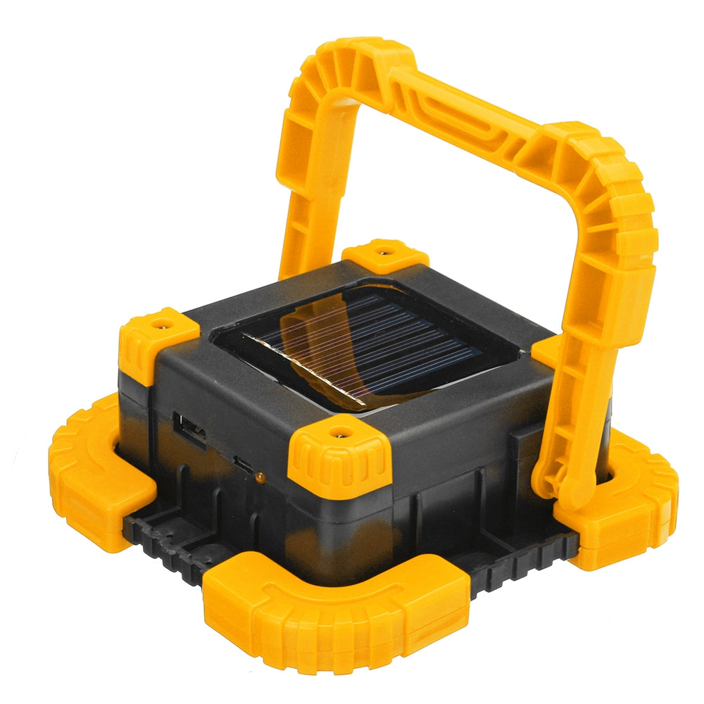 100W USB Solar LED Work Light Rechargeable Emergency Flood Lamp