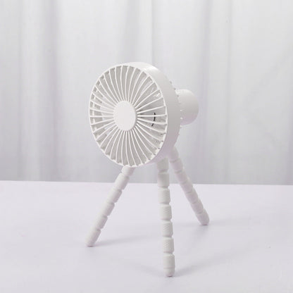 Compatible with Apple. Tripod Small Fan Desktop Multifunctional Adjustable Bending Head Fan