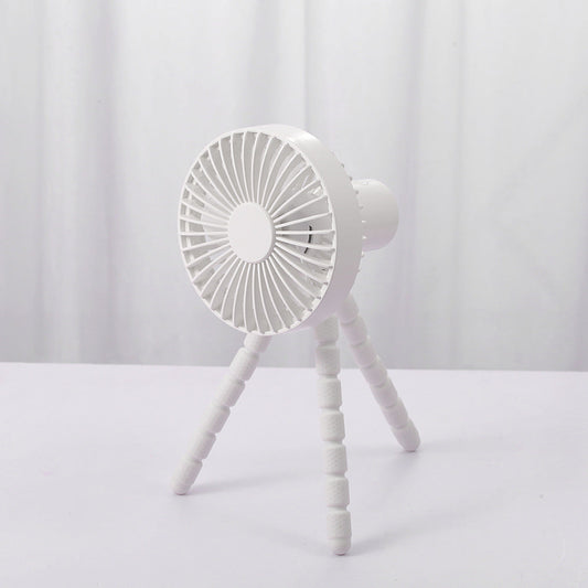 Compatible with Apple. Tripod Small Fan Desktop Multifunctional Adjustable Bending Head Fan