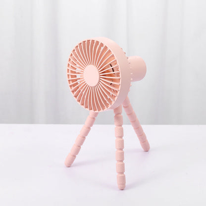 Compatible with Apple. Tripod Small Fan Desktop Multifunctional Adjustable Bending Head Fan