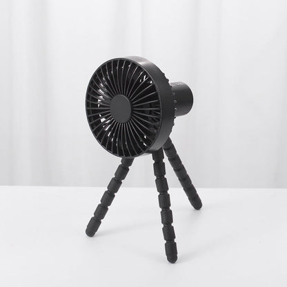 Compatible with Apple. Tripod Small Fan Desktop Multifunctional Adjustable Bending Head Fan