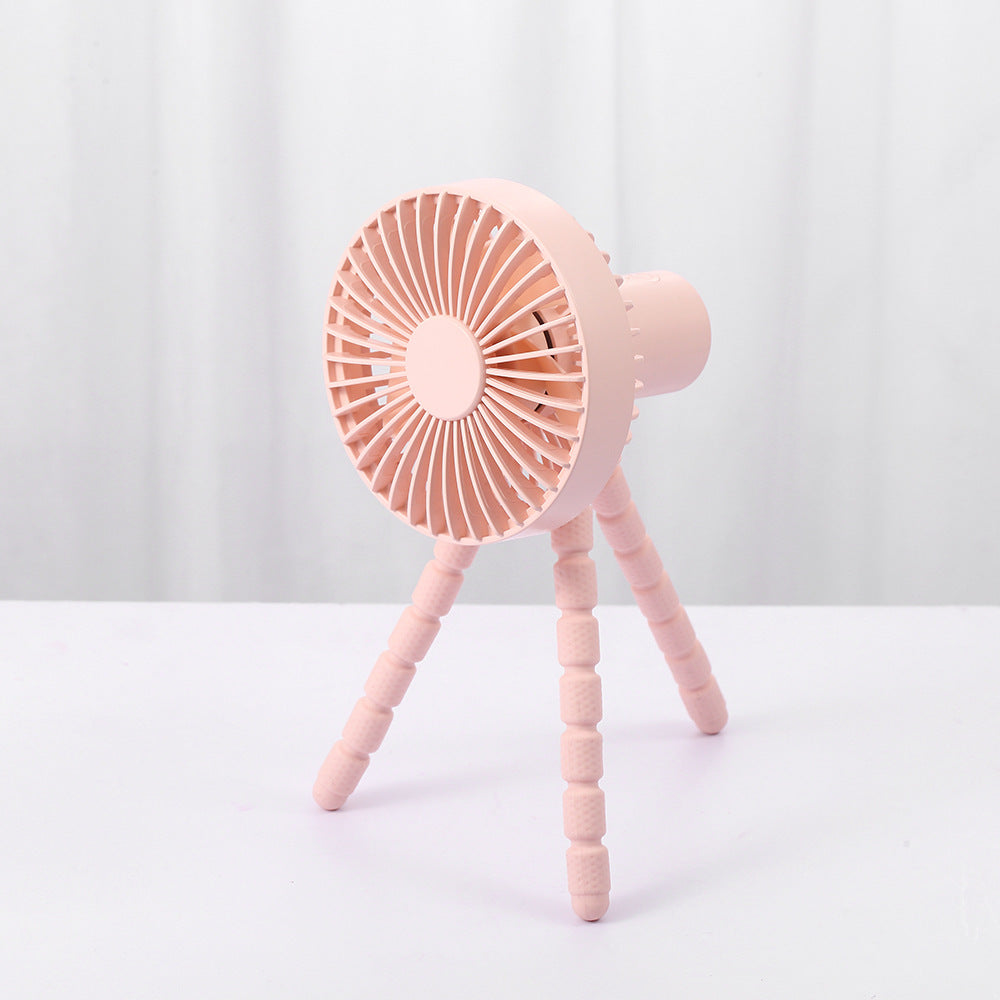 Compatible with Apple. Tripod Small Fan Desktop Multifunctional Adjustable Bending Head Fan