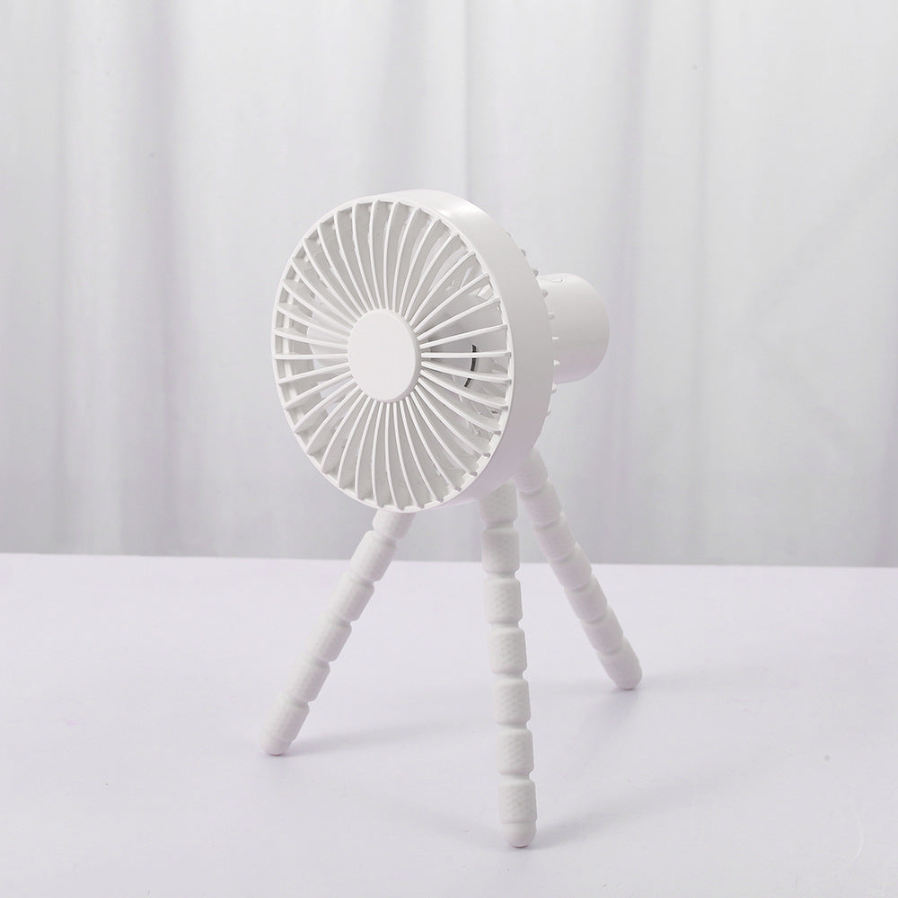 Compatible with Apple. Tripod Small Fan Desktop Multifunctional Adjustable Bending Head Fan