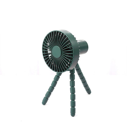 Compatible with Apple. Tripod Small Fan Desktop Multifunctional Adjustable Bending Head Fan