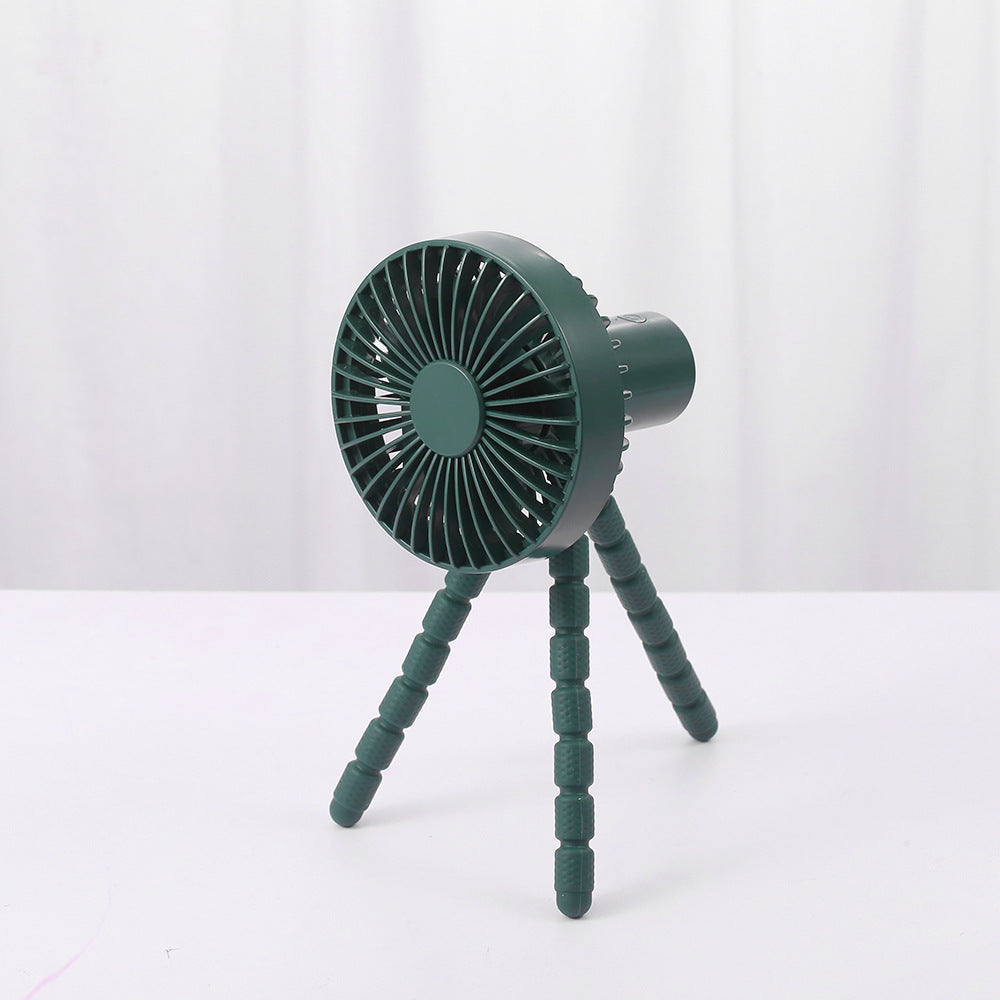 Compatible with Apple. Tripod Small Fan Desktop Multifunctional Adjustable Bending Head Fan