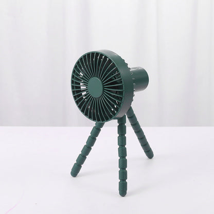 Compatible with Apple. Tripod Small Fan Desktop Multifunctional Adjustable Bending Head Fan