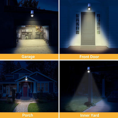 Outdoor Solar Motion Sensor Security Light – Waterproof LED Spotlight with 25ft Detection Range