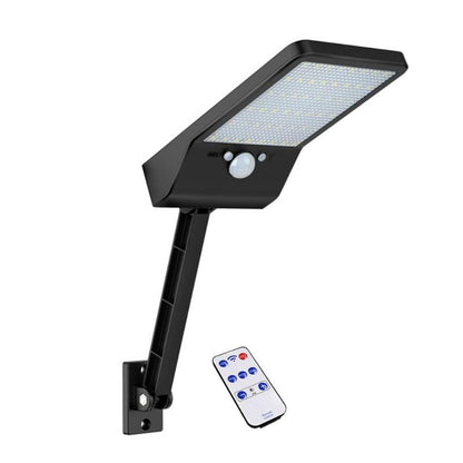 Lampadaire Solaire Noir/Blanc avec Télécomande