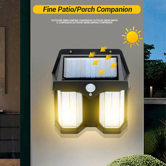 Outdoor Solar Sensor Wall Light. IP65 Waterproof Wall Light