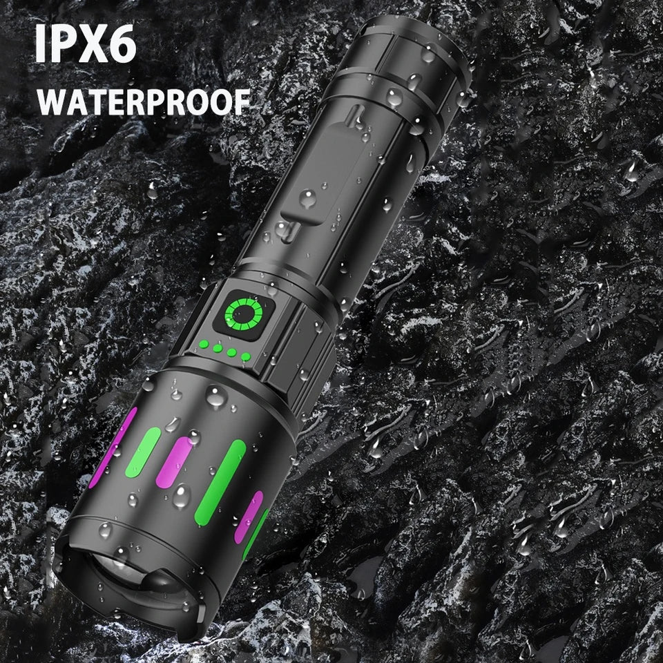 Ruilang RL-617 High-Quality Powerful Long Range USB Rechargeable LED Torch Light