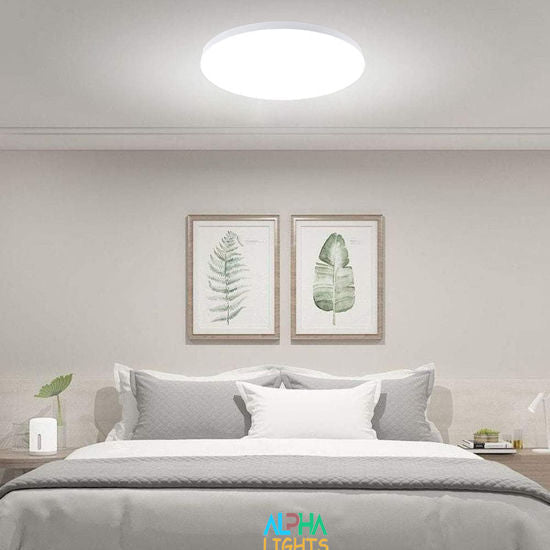 24W LED Bathroom Ceiling Light - IP65 Waterproof Flush Mount. 6000K Cool White