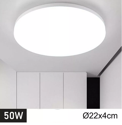 50W Modern LED Ceiling Light – Round Panel Downlight for Bathroom. Kitchen & Living Room