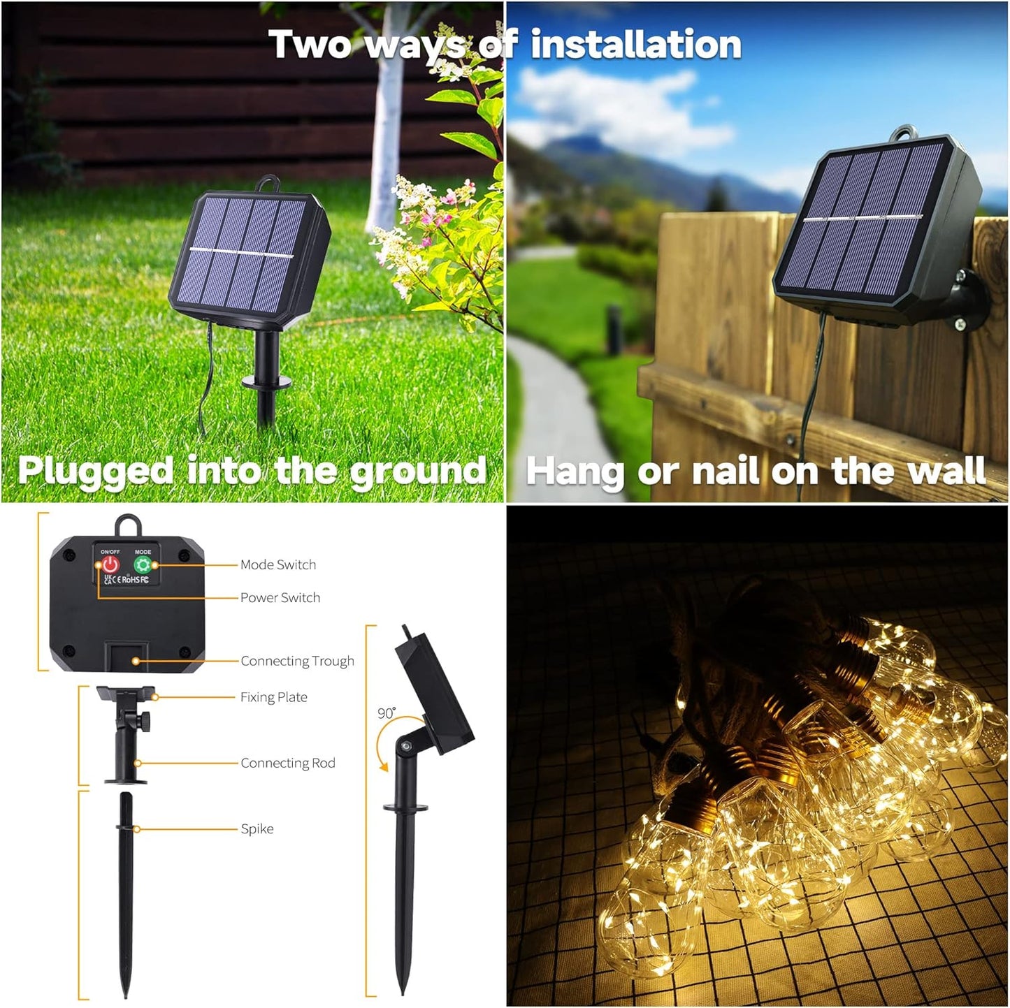 Solar Fairy Outdoor Lights