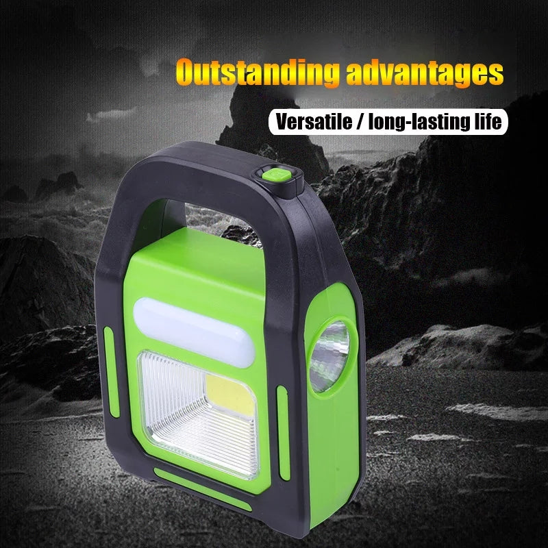 Rechargeable LED Floodlight. Solar Charging with Powerbank