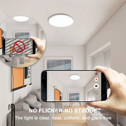 Modern Round LED Ceiling Light – 12W/18W. Waterproof. 6500K