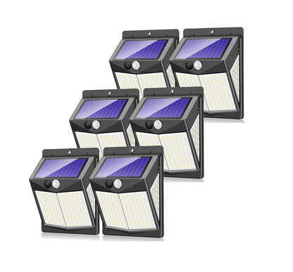 Solar-Powered Motion Sensor Lights for Outdoor Security – Cool White LED with 3 Modes. IP65 Waterproof