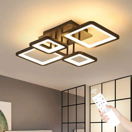 Modern 54W Dimmable LED Ceiling Light with Remote