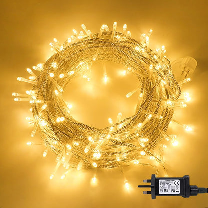 15M Plug-In Fairy Lights. 120 LED. 8 Modes. Waterproof