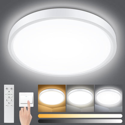 Dimmable LED Ceiling Light Panel with Remote. 24W