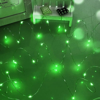 Green Fairy Lights. 5M 50 LEDs Battery Powered String Lights