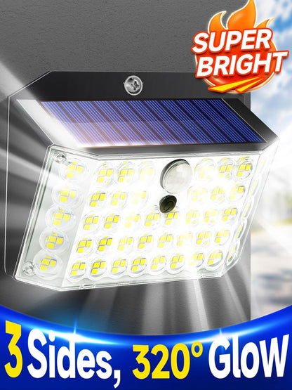 Solar Security Lights – 246 LED. Motion Sensor. Waterproof