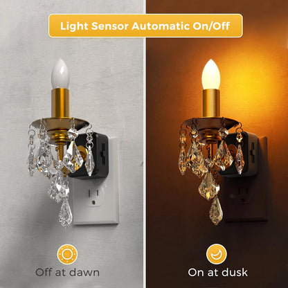 Plug-in Night Light Flameless Candle Style