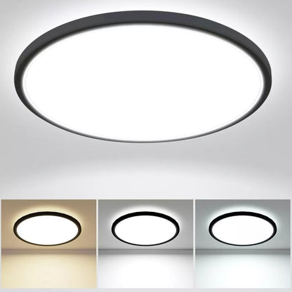 24W Round LED Ceiling Light – Multi-Color Adjustable Bathroom Ceiling Lights for Bathroom. Kitchen. Lounge and Hallway