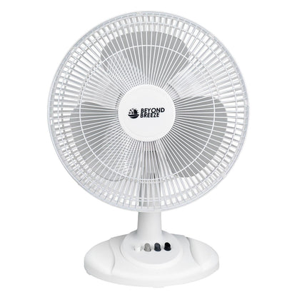 Concise Oscillating Table Fan with Flexible Tilt & Safety Grill