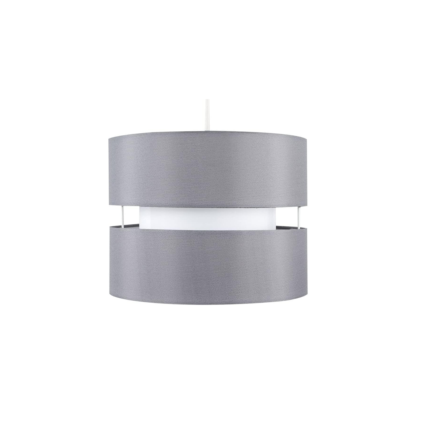 Modern 2 Tier Ceiling Light Shade in a Grey Finish | Pendant Lights. Home Décor & Improvement Essential