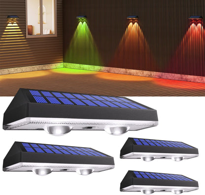 RGB Solar Fence Lights – Waterproof Outdoor Deck Lighting