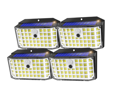 4 Pack Solar Motion Lights – 2000LM Outdoor Security