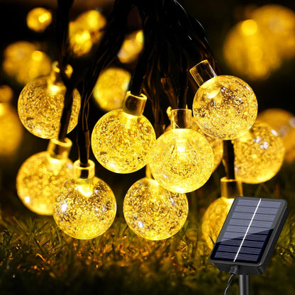 36Ft Solar Garden String Lights