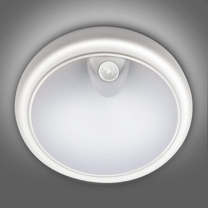 12W LED Ceiling Light with Infrared Motion Sensor. 960LM. IP65 Waterproof. Round Surface Mount. 6500K Daylight