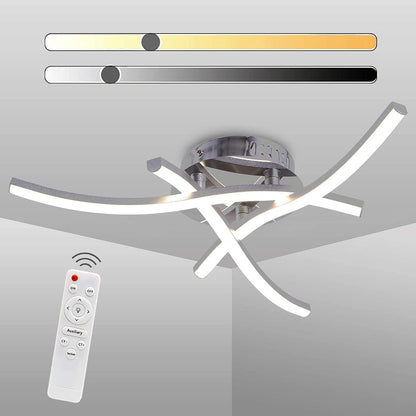Dimmable 18W LED Curved Ceiling Light for Rooms