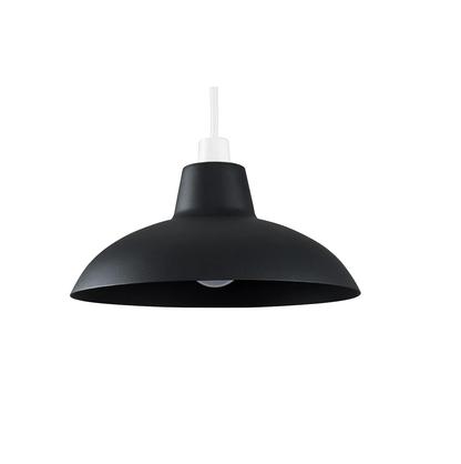 Retro-Style Matte Black Metal Ceiling Light Shade | Pendant Lighting. Home Décor & Home Improvement Essential