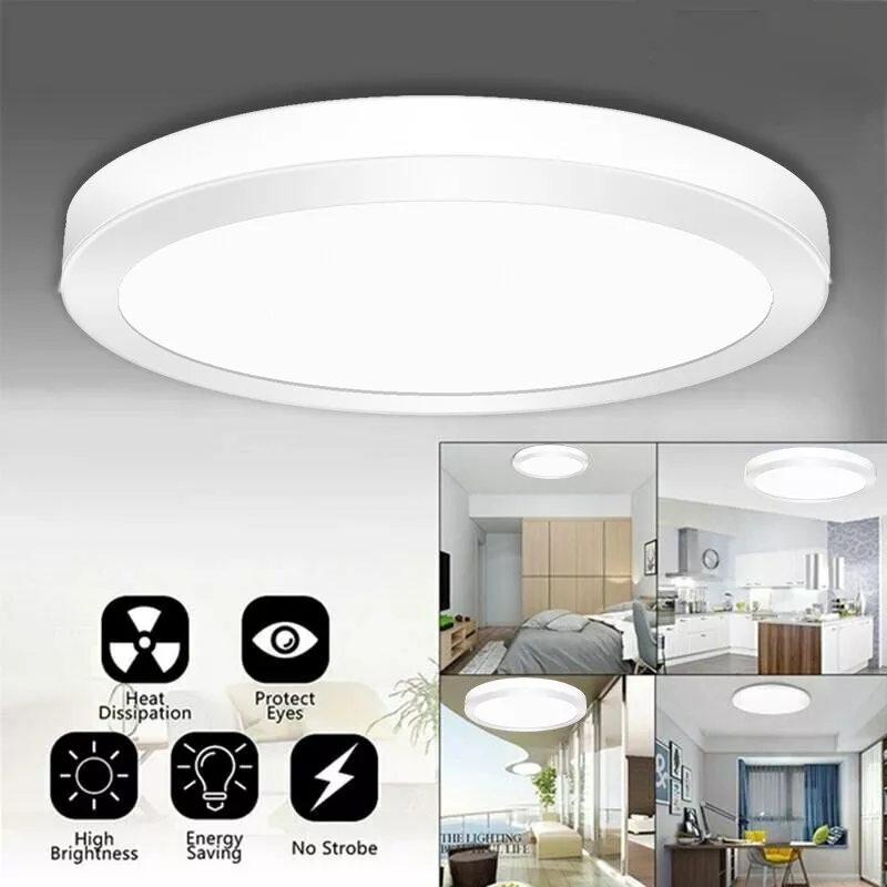 LED Round Ceiling Light – 10W-24W. Cool White
