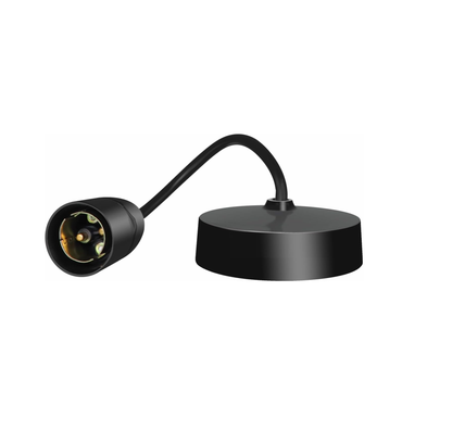 Ceiling Pendant Light Fitting. B22 Lamp Holder. 6(150mm). Black Plastic Light Bulb Holder. Ceiling Rose for Kitchen Island Living Room Bedroom Lightings