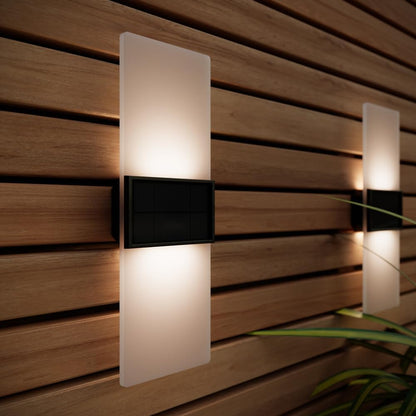 SolarCentre Gemini XL Outdoor Wall Lights. Set of 2. 27cm