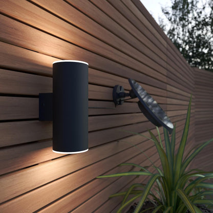 SolarCentre® Chester USB Solar Up & Down Wall Light – Anthracite