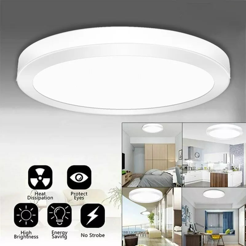 LED Round Ceiling Light – 10W-24W. Cool White