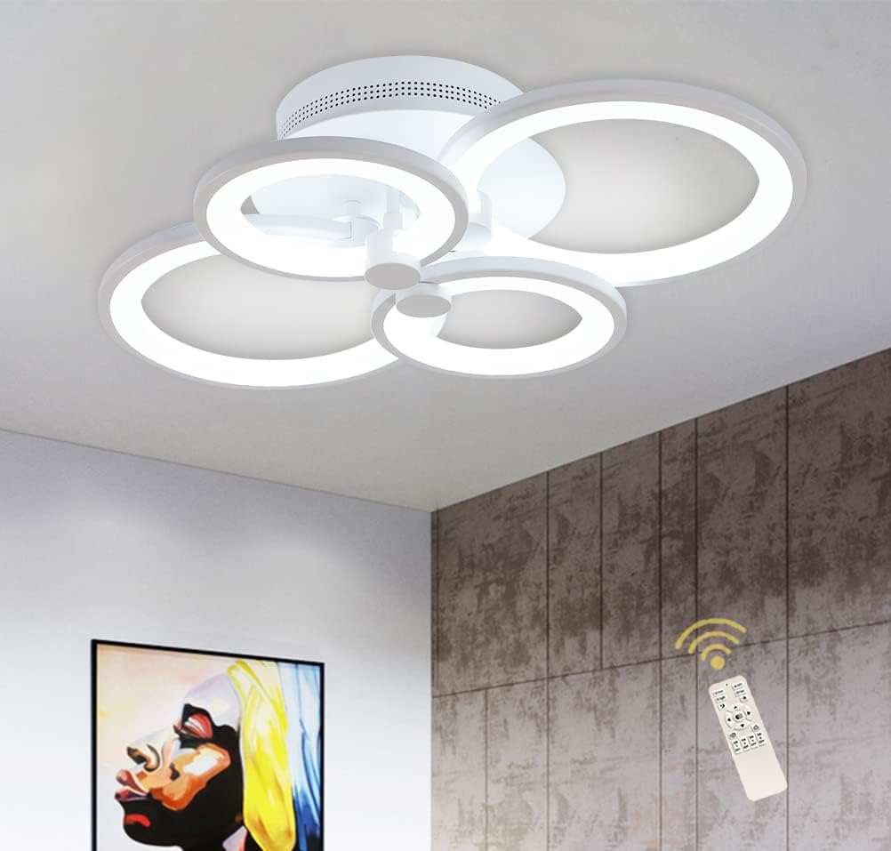 Modern Dimmable LED Ceiling Light – 36W Flush Mount for Home Interiors
