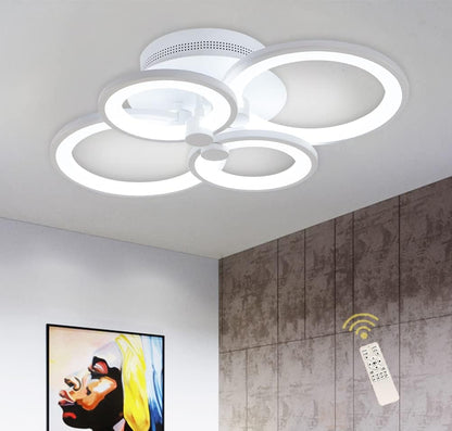 Modern Dimmable LED Ceiling Light – 36W Flush Mount for Home Interiors