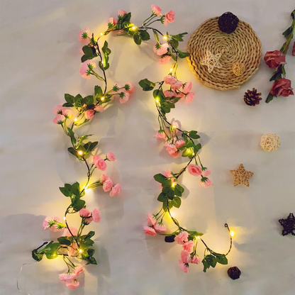 Pink Rose fairy lights