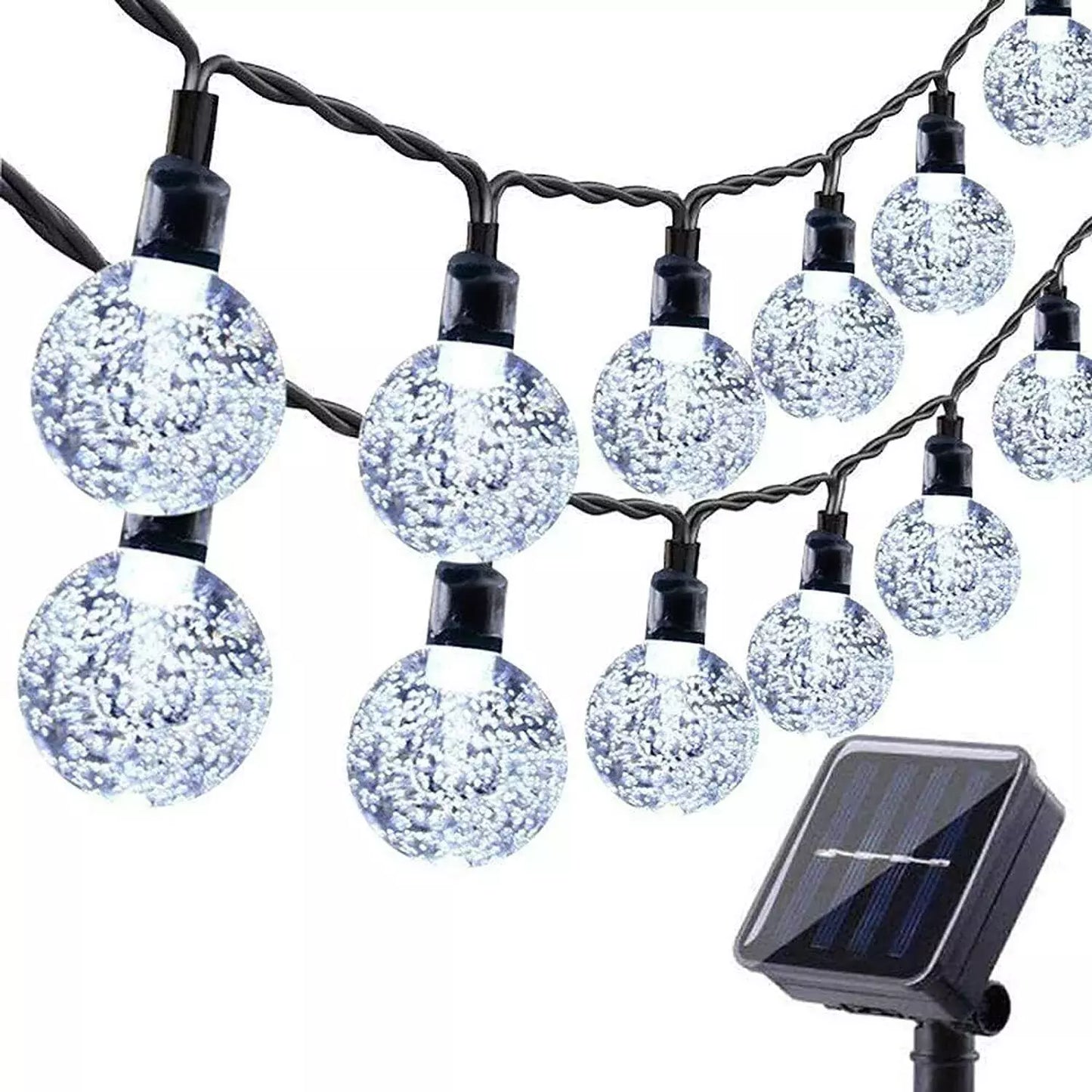 100 LED Solar String Lights – Retro Hanging Fairy Ball Lights for Garden & Outdoor Decor