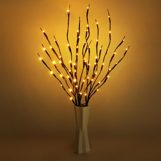 LED Branch Lights 3 Pack 73cm Twig Lights Decoration White